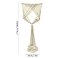 thumbnail image 3 of AUNVITO Beautiful Gauze Chair Back Flower Chair Sash 8 x 108 Inch No Accessory for Wedding Party Home Decoration and Event Styling, 3 of 6
