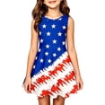 thumbnail image 2 of CAIXIA 4th of July Dresses for Girls USA Patriotic Dress American Flag A Line Dress Independence Day Outfit, 2 of 4