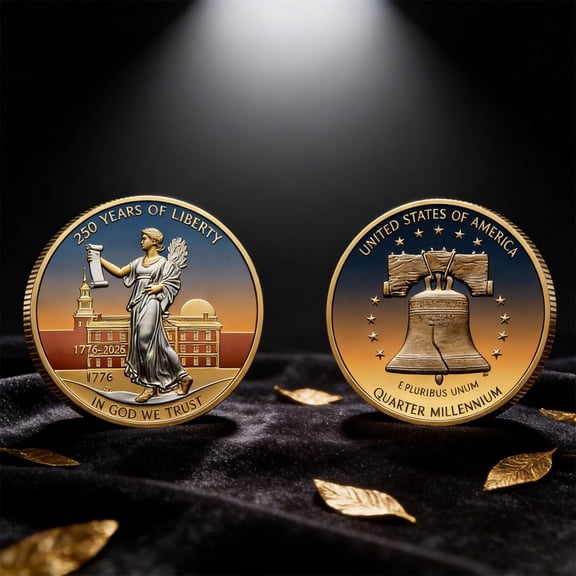 Final Cent Commemorative Keepsake Decorations, Nostalgic Historical Collectible Keepsake Ornaments, Retro Room Showcase Decoration, 1.6Inches