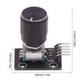 thumbnail image 4 of Módulo codificador rotatorio de 360 grados KY-040, módulo de interruptor con sensor de ladrillo, placa de desarrollo con tapa de perilla, compatible con Arduino y Raspberry Pi., 4 of 7