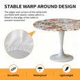 thumbnail image 6 of Colorful Mushroom Floral Elastic Fitted Round Table Cover Strawberry Nature Plant Waterproof Outdoor Tablecloth for Holiday Party, Picnic, Patio & Dining Fits Tables Up to 36"-44", 6 of 8