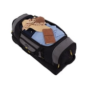 Travelers Club Jumbo 36 2-Section Rolling Duffel with Blade Wheels - Black