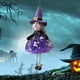 thumbnail image 4 of Adornos colgantes de Halloween, vestido de gasa de Halloween, colgante de muñeca, gatos negros, bruja, calabaza y fantasma, con cascabeles, sari decorativo colgante para vestido de muñeca., 4 of 5