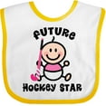 thumbnail image 3 of Inktastic Future Field Hockey Player Baby Girl Girls Baby Bib, 3 of 4
