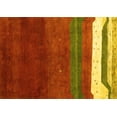 thumbnail image 1 of Ahgly Company Indoor Rectangle Abstract Yellow Contemporary Area Rugs, 6' x 9', 1 of 4