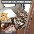 thumbnail image 6 of Pzuqiu Vintage Leopard Rv Couch Seat Covers Stretch Camper Cushion Slipcover Breathable Fabric Machine Washable Rv Accessories for Inside Suitable for Outing, 6 of 7