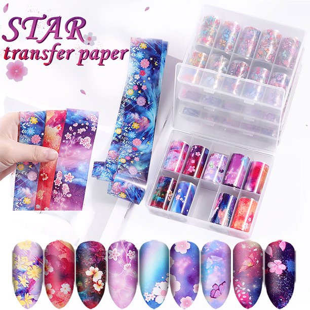 Fiudx Ofertas Y Liquidación Calcomanías Pegatinas Nail Art Tip Diy Decoración Estampado Manicura
