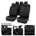 thumbnail image 4 of Luzkey PU Leather Car Seat Covers Washable Front Rear Seat Covers Classic Waterproof Protector for Vehicles Suvs Car Accessories Black, 4 of 7