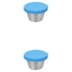 thumbnail image 1 of Taza de condimentos Kearding con tapas coloridas recipiente para aderezos para ensaladas Azul 2Conjunto, 1 of 6