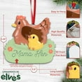thumbnail image 5 of Personalized Single Parent Christmas Ornaments 2024 - Family Ornament Single Mom Ornament Family of 2 Christmas Ornament Single Mom and Kid Ornament Mama Hen Single Parent Ornament for Christmas Tree, 5 of 9