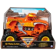 Monster Jam, Official El Toro Loco Monster Truck, Collector Die-Cast Vehicle, 1:24 Scale, Kids Toys for Boys and Girls Ages 3 and up