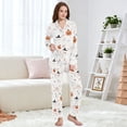 thumbnail image 4 of FORMRS Womens Pajama Set Long Sleeve Top and Pants with Pockets Soft Comfy Lounge Sleepwear, Sizes S-2XL, Ghost Design, 4 of 7