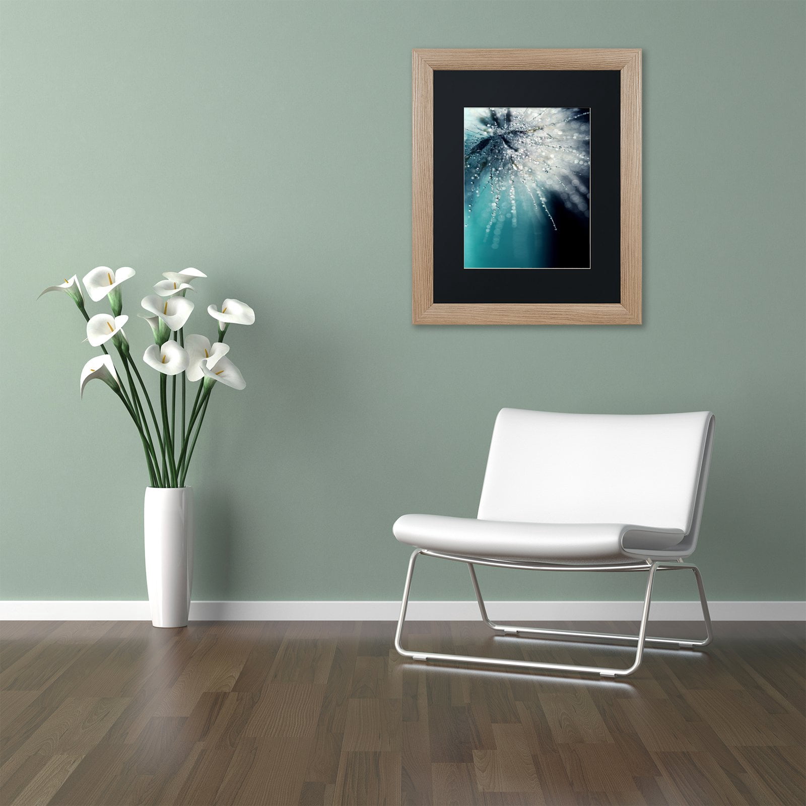 Trademark Fine Art "Morning Sonata" Canvas Art by Beata Czyzowska Young White Matte, Silver Frame