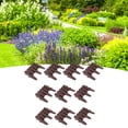 thumbnail image 1 of Outdoor Landscape Edging, PP Staggered Short Fence Durable Brown  For Garden, 1 of 8