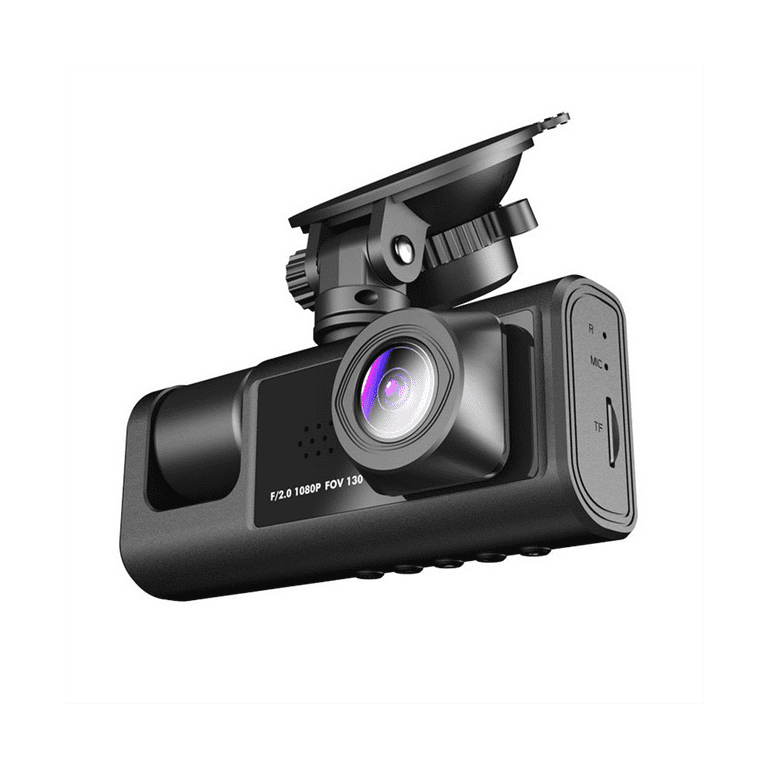 3 Caméra Objectif Voiture Dvr 3 canaux Dash Cam HD 1080p Avant et