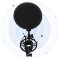 thumbnail image 1 of Support de Microphone, Filtre de Montage de Microphone ABS Filtre de Protection Pop, pour la Maison, 1 of 8