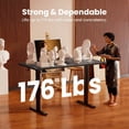 thumbnail image 4 of Height Adjustable Electric Standing Desk, 44 x 24 Inches Sit Stand Desk with Memory Function, Grey, 4 of 9
