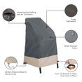 thumbnail image 4 of Modern Leisure Renaissance Ultralite Stackable Patio Chair Cover, 27"L x 27"W x 49"H, Gray, 4 of 17