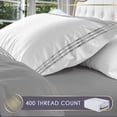 thumbnail image 3 of Lincove Luxury Duvet Cover Set Latina Collection- 100% Ultra Soft Cotton Sateen - Twin, 3 of 8