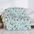 Gaeub Milk Bottles And Cow Head Printed Flannel Throw Blanket,Plush