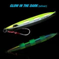 thumbnail image 4 of New pattern Goture Glow Slow Pitch Jigs , Double Assist Hook Fishing Jig Lead Saltwater Jigging Lures for Tuna, Dogtooth Tuna, Yellowtail, Kingfish, Bluefin-3Weights(80g/100g/150g) &3Colors, 4 of 7