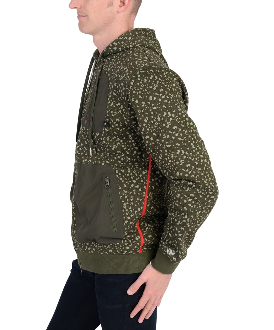 adidas army green hoodie