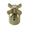 thumbnail image 3 of Kingston Brass KBX8133ZX Millennium Three-Handle, Wall Mount Tub and Shower Faucet, Antique Brass, 3 of 4