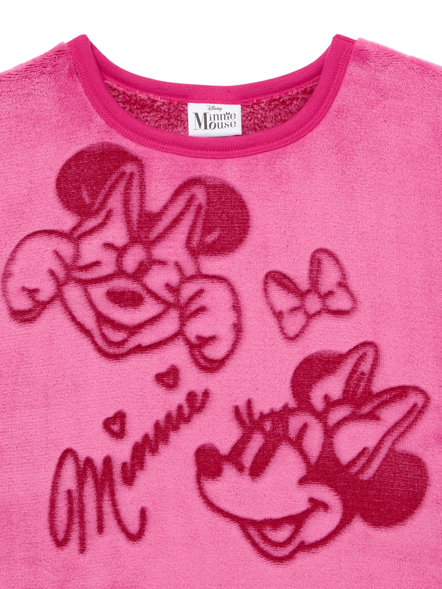 Disney Minnie Mouse Girls Woobie Pullover Sweater, Sizes 4-16