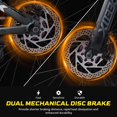 thumbnail image 6 of 24" Kids Bike for Boys and Girls Ages 6+, Akaber 120-Sound Kids Mountain Bike, Bicycle for Kids with Front Suspension, Carbon Steel Frame, Dual Disc Brakes, 6 of 8