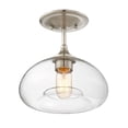 thumbnail image 2 of Meridian M60017NB 1 Light Semi Flush - Natural Brass, 2 of 6