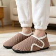thumbnail image 5 of Knivor Closed Back Slippers for Women Slipper Socks Textured Solid Adjustable Hook and Loop Fuzzy Fleece Indoor Outdoor Non Slip House Shoes, 5 of 8