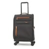 iFLY Softside Luggage Omni 20" Carry-On Luggage, Black/Orange