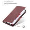 thumbnail image 3 of Mantto Case For Samsung Galaxy S22, RFID Blocking Cash Wallet Pocket With Card Slot High Qulity PU Leather Retro Cover Kickstand Folio Magnetic Phone Cover For Samsung Galaxy S22, Wine Red, 3 of 13