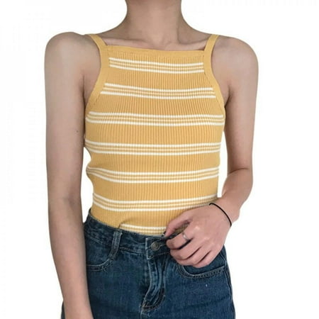 

Clearance Sale Striped Camis Casual Female Summer Vest Sweet Style Women Vest