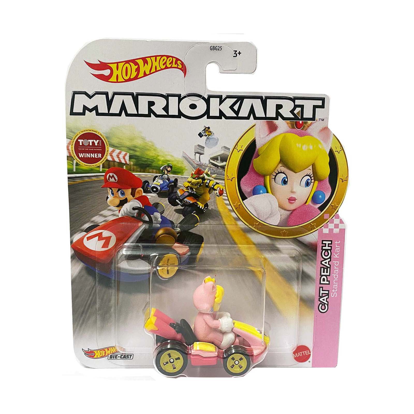Hot Wheels Mario Kart Cat Peach Standard Kart 6494