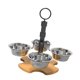 thumbnail image 5 of Comederos elevados para gatos, dispensador de comida para mascotas, comederos ligeros para cachorros con soporte, altura ajustable, 5 of 9