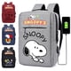 thumbnail image 2 of Mochila Snoopy Para Mujeres De Estudiante Bolsa De Viaje La Escuela Ordenador Portátil Para Hombres Coreano Bagpack (Interfaz USB), 2 of 4