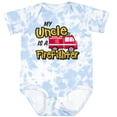 thumbnail image 3 of Inktastic My Uncle is a Firefighter with Fire Truck Boys or Girls Baby Bodysuit, 3 of 5