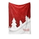 thumbnail image 2 of CaiYueKe Christmas Throw Blanket Flannel Plush Soft Warm Reversible Cozy Fleece Blankets with Red Snowflake Design for Couch Bed Sofa Home Decor Winter Gift Holiday Season Comfort, 2 of 7