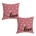 thumbnail image 2 of Harpi Decorative Throw Pillow Covers Clearance Valentine's Day Pillow Covers 18x18 Inch Set Of 2 White Hearts Decor Throw Pillow Covers Valentine's Day Cushion Case Decoration for Sofa Couch, 2 of 7