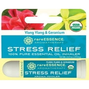 rareEssence Aromatherapy Organic STRESS RELIEF Aroma Inhaler 0.01oz NEW