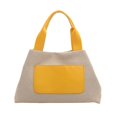 thumbnail image 1 of ZHUO6667 Bolso mano algodón y lino color contrastante cosido-PZ20240522011893, 1 of 8