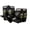 Black, variant on Sports Protection Knee, Elbow, and Wrist Pad Set for Kids and Adults, Unisex, Ages 4+, Blue, L