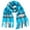 Sky Blue, variant on TZ Promise Women Men Green Christmas Plaid Scarves Classic Warm Soft Scarf with Fringes