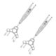 thumbnail image 5 of 2pcs colchones de suspensión llaveros al aire libre Moda Colgantes colgantes colgantes (plata), 5 of 6