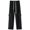 Black, variant on Mens Pants Elastic Waist Patchwork Side Zipper Slit Drawstring Fashion Pants For Men Brown