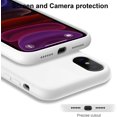 thumbnail image 3 of iPhone Xs Max Case with Screen Protector,Soft Liquid Silicone Gel Rubber Bumper Cover,Slim Fit Shockproof Protective Phone Case for iPhone Xs Max White, 3 of 8
