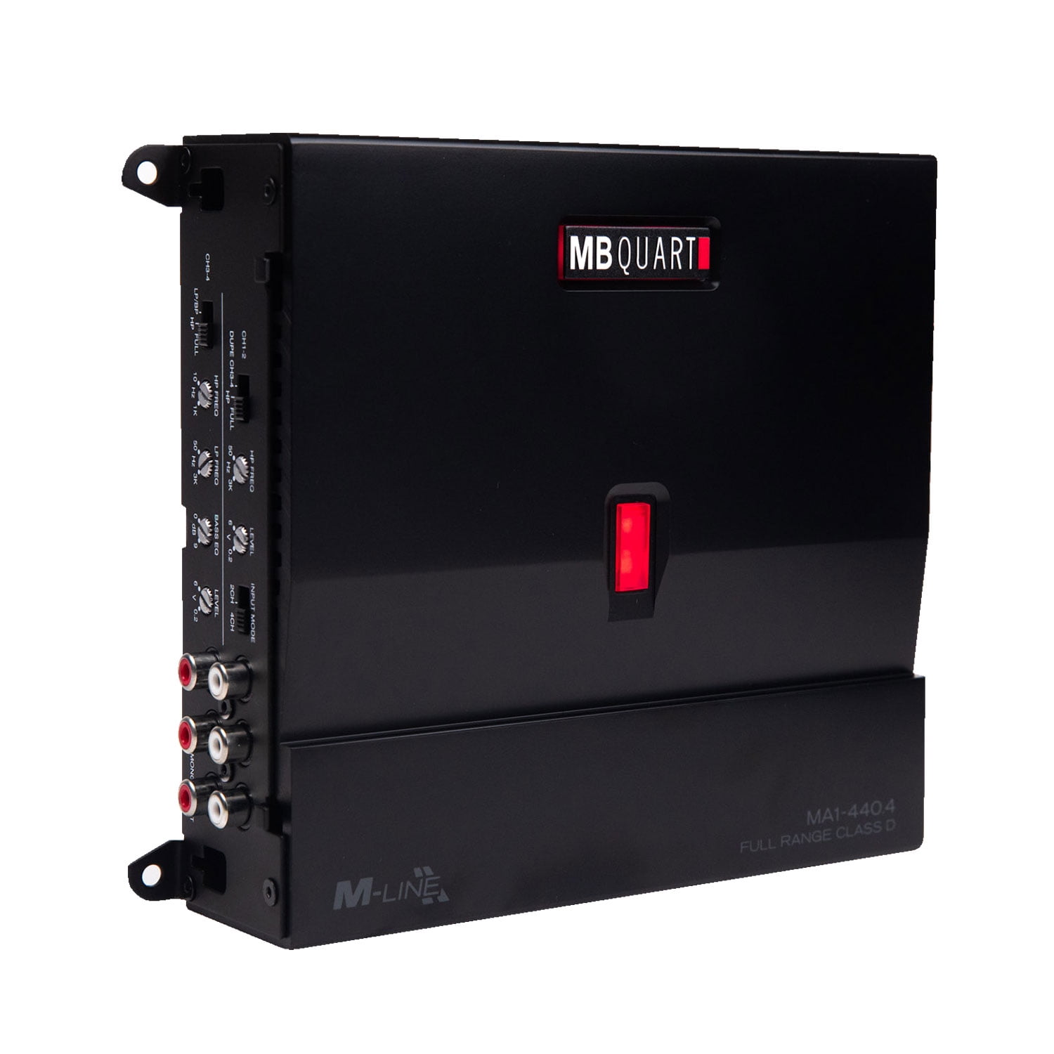 MB Quart 440 Watt 4 Channel Car Audio Amplifier, Class D, MA1-440.4, Black