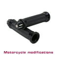 thumbnail image 1 of Empuñaduras de motocicleta, antideslizante universal de goma de gel negro, abuela comodidad para cualquier motoCleta, 1 of 7