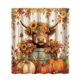 thumbnail image 2 of Halloween Shower Curtain Vintage Fall 70.9x59.1in Polyester Waterproof & Quick Dry for Bathroom Bathtub Home Apartment by MPOISVA, 2 of 6